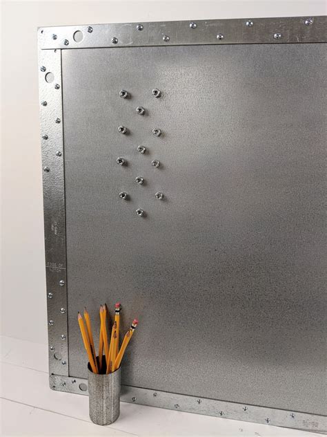 metal bulletin board magnetic 24x24